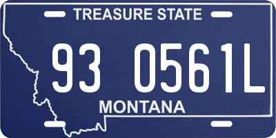 MT license plate 930561L