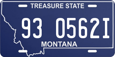 MT license plate 930562I