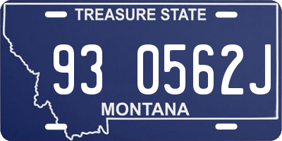 MT license plate 930562J