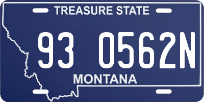 MT license plate 930562N