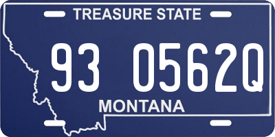 MT license plate 930562Q