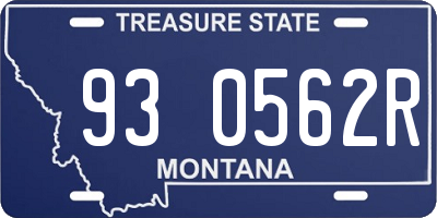 MT license plate 930562R