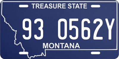 MT license plate 930562Y