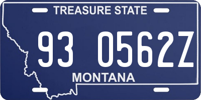 MT license plate 930562Z