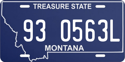 MT license plate 930563L
