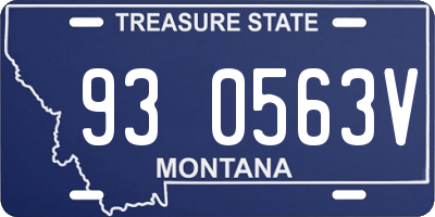 MT license plate 930563V