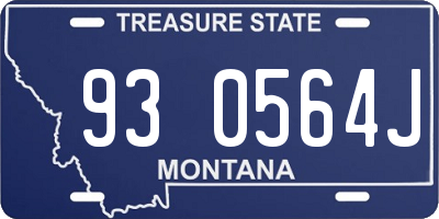 MT license plate 930564J