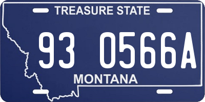 MT license plate 930566A