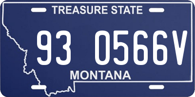 MT license plate 930566V