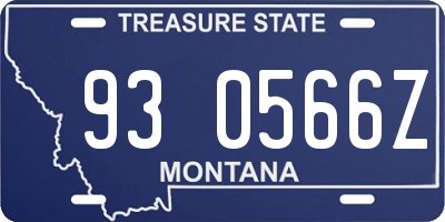 MT license plate 930566Z