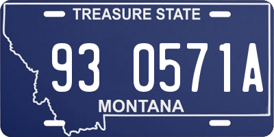 MT license plate 930571A