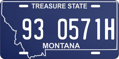 MT license plate 930571H