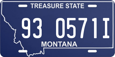 MT license plate 930571I