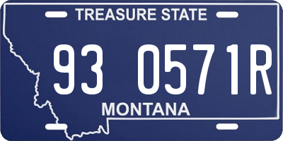 MT license plate 930571R