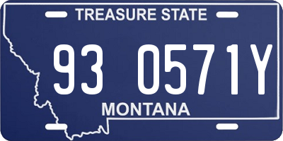 MT license plate 930571Y