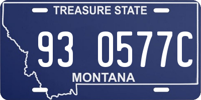 MT license plate 930577C