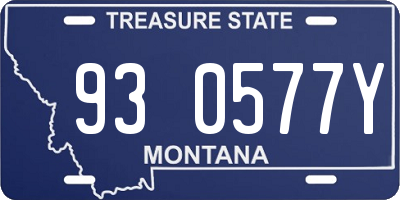 MT license plate 930577Y
