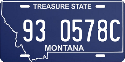 MT license plate 930578C