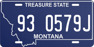 MT license plate 930579J