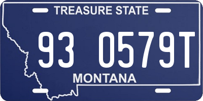 MT license plate 930579T