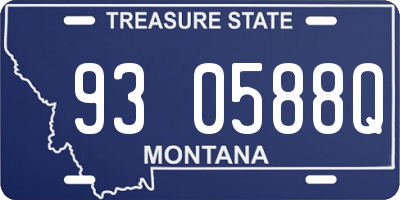 MT license plate 930588Q