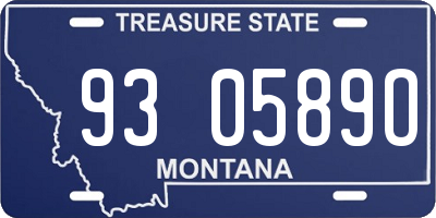 MT license plate 930589O