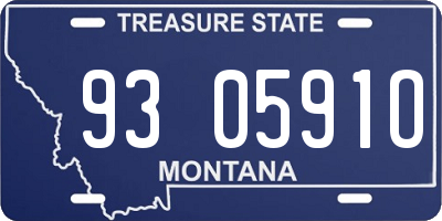 MT license plate 930591O
