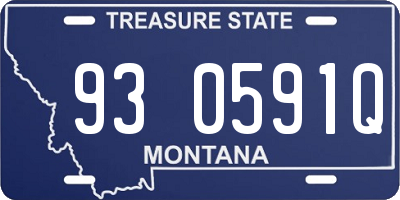 MT license plate 930591Q