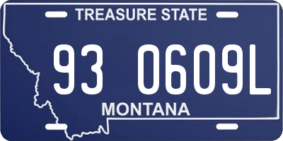 MT license plate 930609L