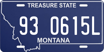 MT license plate 930615L