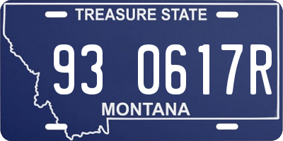MT license plate 930617R