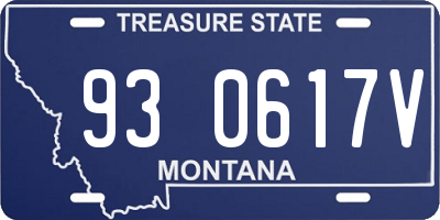 MT license plate 930617V