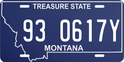 MT license plate 930617Y