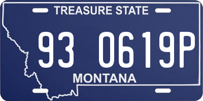 MT license plate 930619P