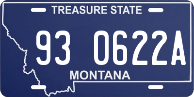 MT license plate 930622A