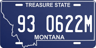 MT license plate 930622M