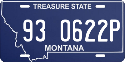 MT license plate 930622P