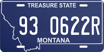 MT license plate 930622R