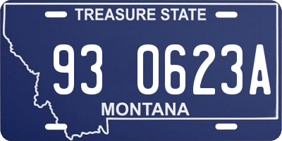 MT license plate 930623A