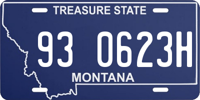MT license plate 930623H