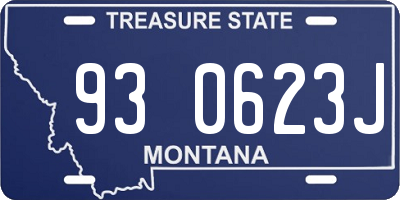 MT license plate 930623J