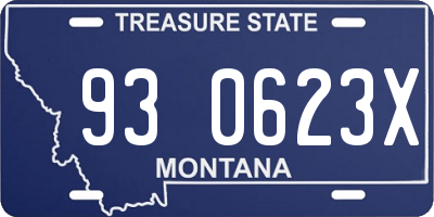 MT license plate 930623X