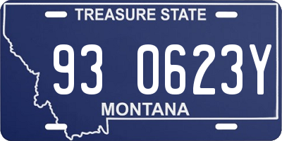 MT license plate 930623Y