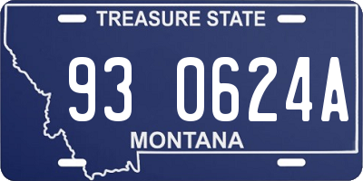 MT license plate 930624A