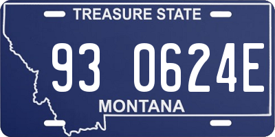 MT license plate 930624E