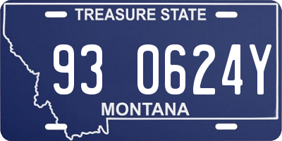 MT license plate 930624Y