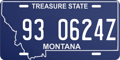 MT license plate 930624Z