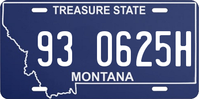 MT license plate 930625H