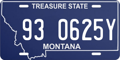 MT license plate 930625Y