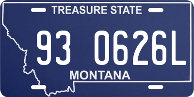 MT license plate 930626L